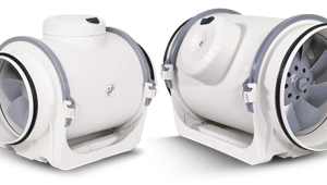 Fantech TD EVO VAR DUAL CONTROL IN-LINE DUCT MOUNTED FAN TD-EVO-200VAR