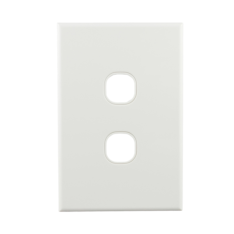 Connected Switchgear Basix S Series Grid Plate 2 Gang - White CS-BS-PB2