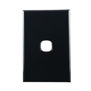 Connected Switchgear Basix S Series Grid Plate 1 Gang - Black CS-BS-PB1B