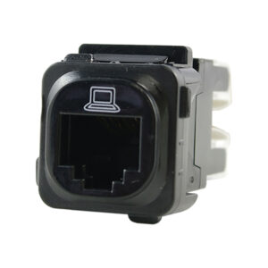 Connected Switchgear RJ45 CAT6 Data Jack - Black CS-CAT6B