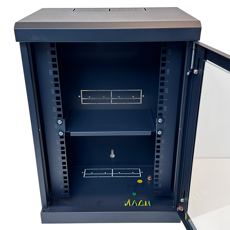 VIP Vision 10'' 9RU 250mm Pre-assembled Wall-Mount Data Cabinet RMC-B9U250W