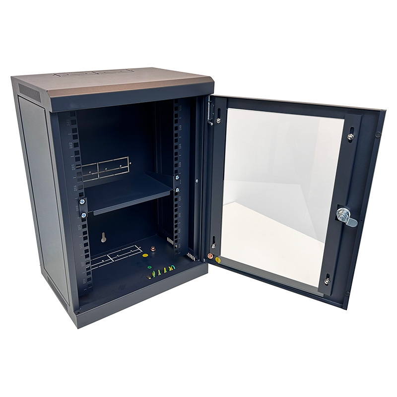 VIP Vision 10'' 9RU 250mm Pre-assembled Wall-Mount Data Cabinet RMC-B9U250W