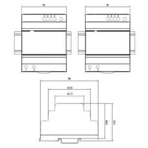 Securview 24VDC 4A Single Output Industrial DIN Rail Power Supply PSDR24V4A2