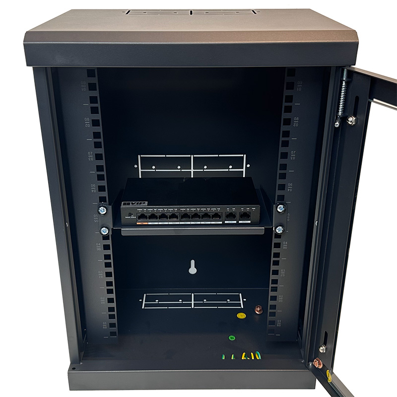 VIP Vision 10'' 9RU 250mm Pre-assembled Wall-Mount Data Cabinet RMC-B9U250W