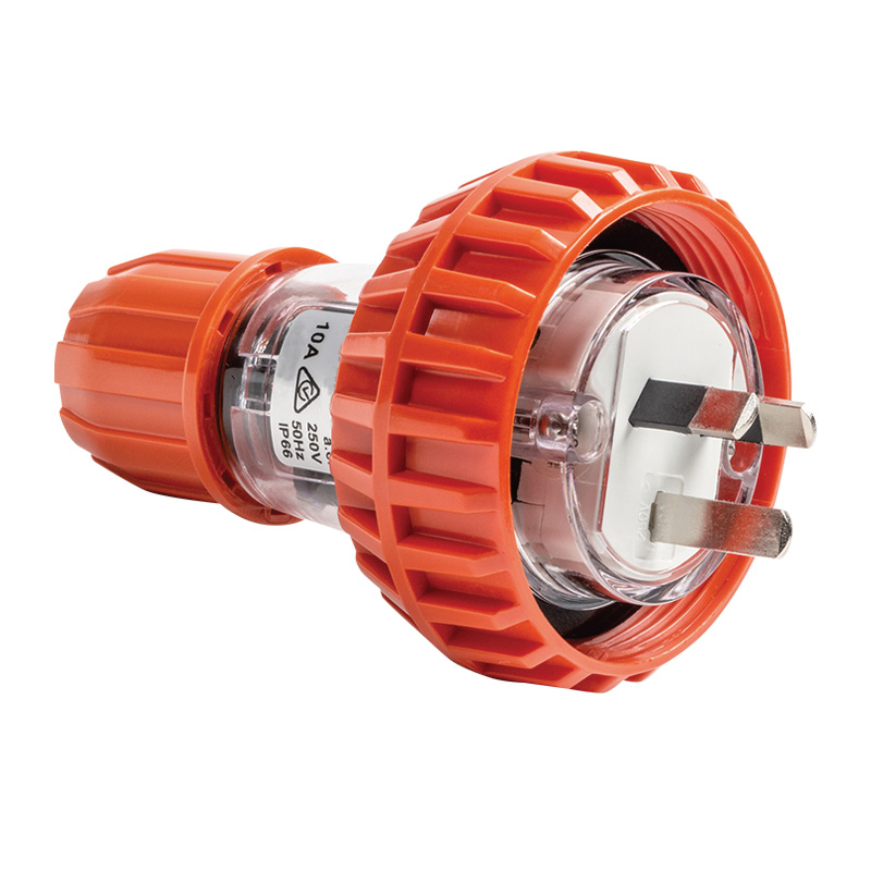 AVOL 3 Pin Flat Industrial Plug 10A P3101P