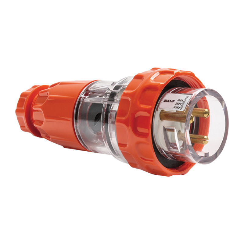 AVOL 3 Pin Round Industrial Plug 20A P320R3P
