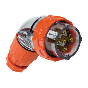 AVOL 5 Pin Round Angled Industrial Plug 10A PA510R3P