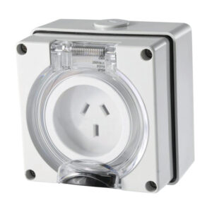 AVOL 3 Pin Flat Industrial Socket 10A S3101P