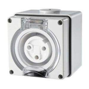 AVOL 3 Pin Round Industrial Socket 20A S320R3P
