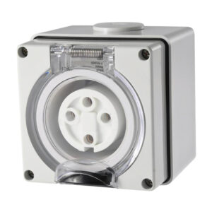 AVOL 4 Pin Round Industrial Socket 10A S410R3P