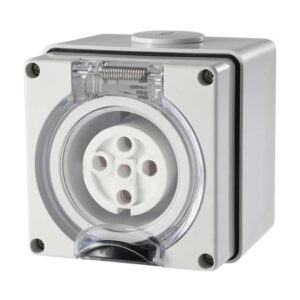 AVOL 5 Pin Round Industrial Socket 10A S510R3P