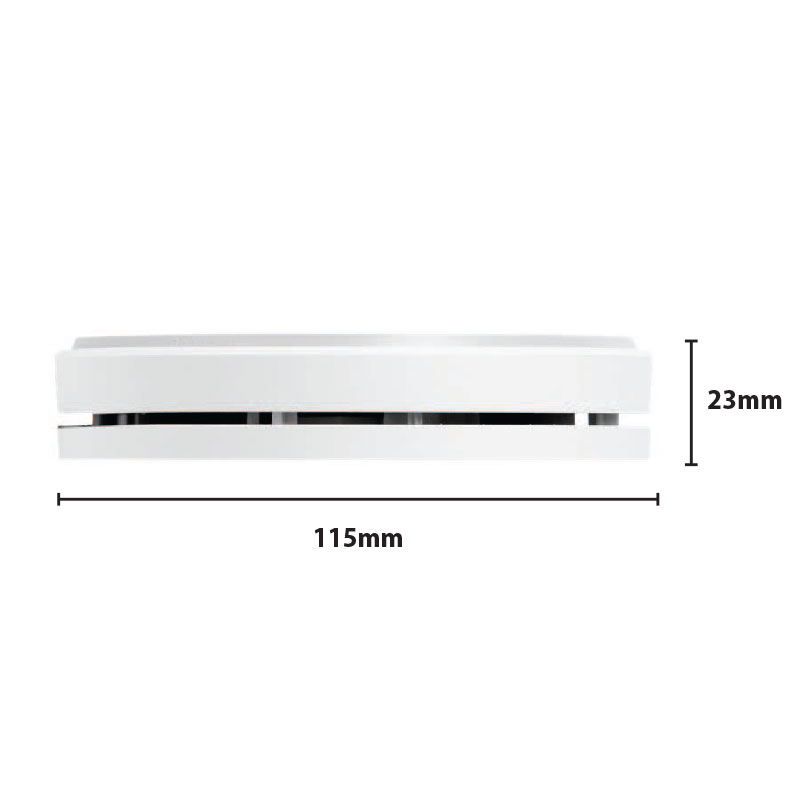 PSA Products Low Profile Lithium Battery-Operated Photoelectric Smoke Alarm SMODET9V1