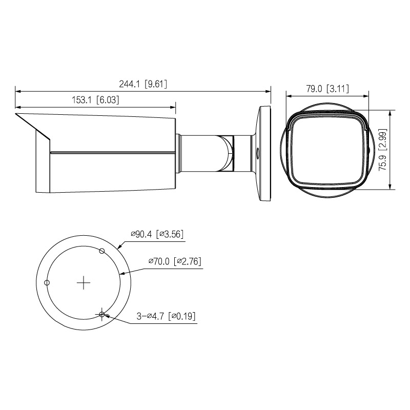 VSIPP-8BIRMG-I2 DIMENSIONS