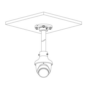 VIP Vision Professional AI Series 8.0MP Fixed Deterrence Turret (Black) VSIPP-8DG-ID3-B