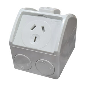 AVOL IP53 Weather Protected Single Power Point 10A WGPO110