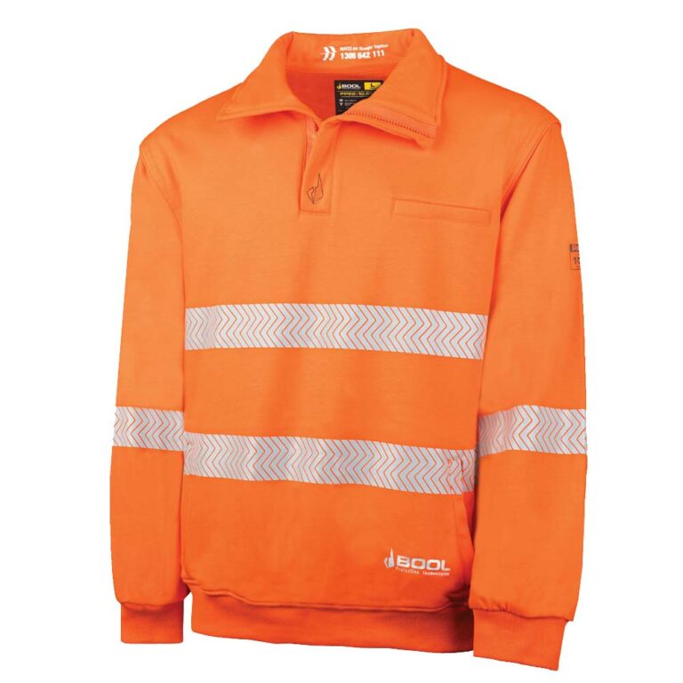 Arc flash Water Repellent Fleece Jumper Size 2XL HRC2 10.6cal/cm2 - Bool ARC-FLEECE2-B-BW1350T1-2XL