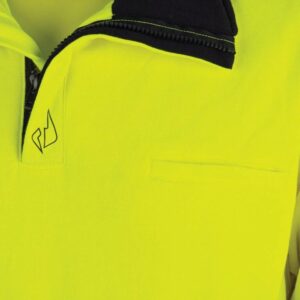 Arc flash Water Repellent Fleece Jumper Size 2XL Orange Navy HRC2 10.6cal/cm2 ARC-FLEECE2-B-BW2350T1-ON-2XL