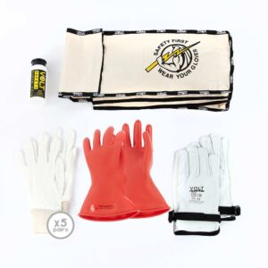 Insulated Glove Kit Class 0 Size 08 1000V - Volt Safety GLOVE0-K-08