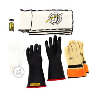 Insulated Glove Kit Class 2 Size 08 17kV - Volt Safety GLOVE2-K-08