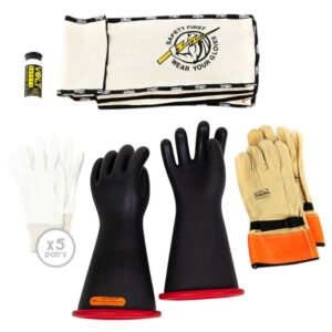 Insulated Glove Kit Class 4 Size 08 36kV - Volt Safety GLOVE4-K-08