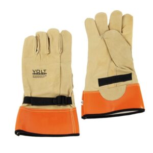 High Voltage Leather Outer Gloves Size 08 - Volt Safety GLOVEOUT HV-08