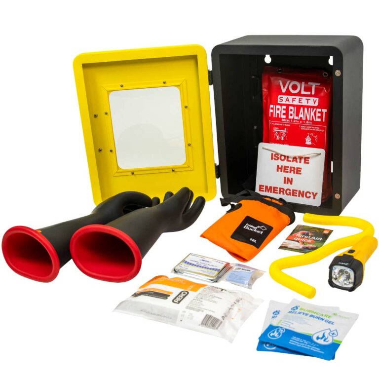 Wall Mounted High Voltage Rescue Kit Class 3 26.5kV - Volt Safety KIT-HVR-WM-3