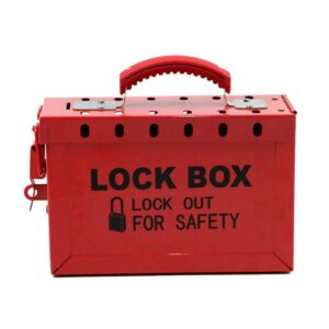 Volt Group Lock Box 13 Person - No Window - Red LOCKOUT-BOX13-NW-R
