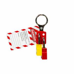 Aluminium 6 Hole Lockout Hasp 38mm Jaw - Volt Safety LOCKOUT-HASP-SLH138
