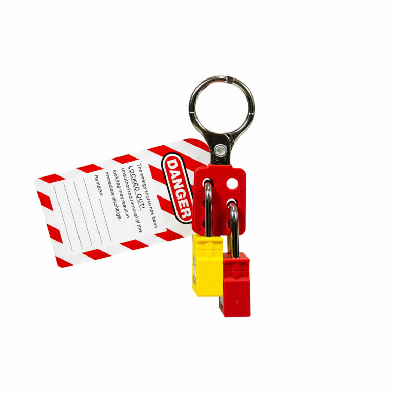 Aluminium 6 Hole Lockout Hasp 38mm Jaw - Volt Safety LOCKOUT-HASP-SLH138