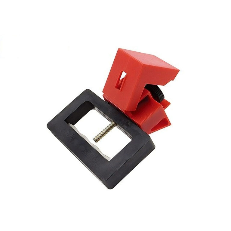 Large Clamp Circuit Breaker Lockout - Red - Volt Safety LOCKOUT-LCB RED