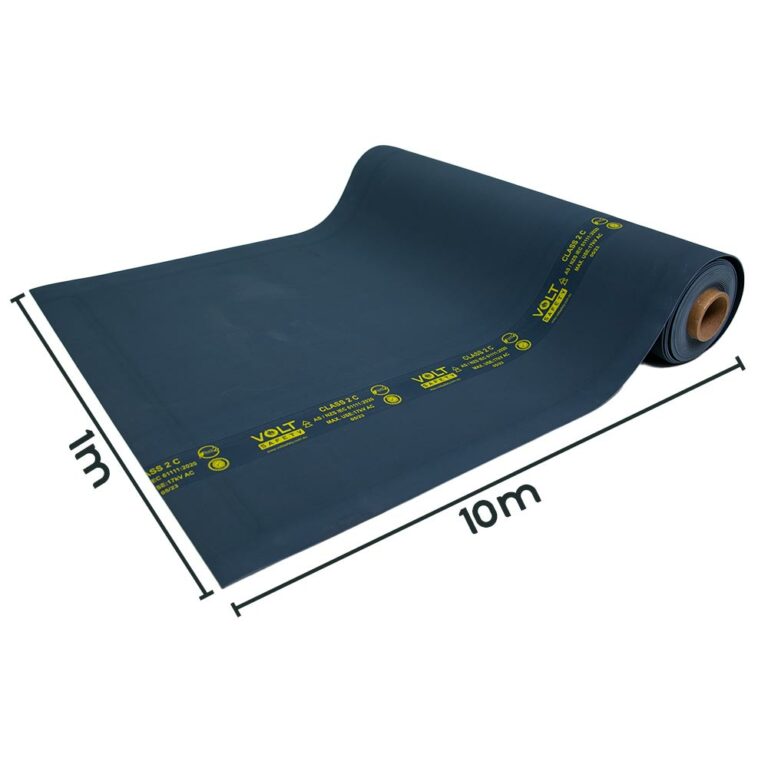 Insulated Mat Roll 1m x 10m Class 2 17kV AS/NZS IEC 61111 - Volt Safety MAT-2-R10