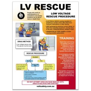 Low Voltage Rescue Poster - Volt Safety SIGN-LVR