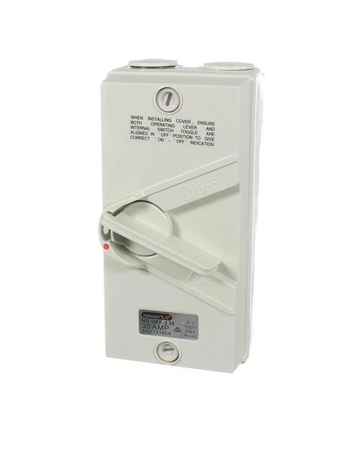 Three Pole 40 Amp Isolating Switch | IP66 Weather Protected