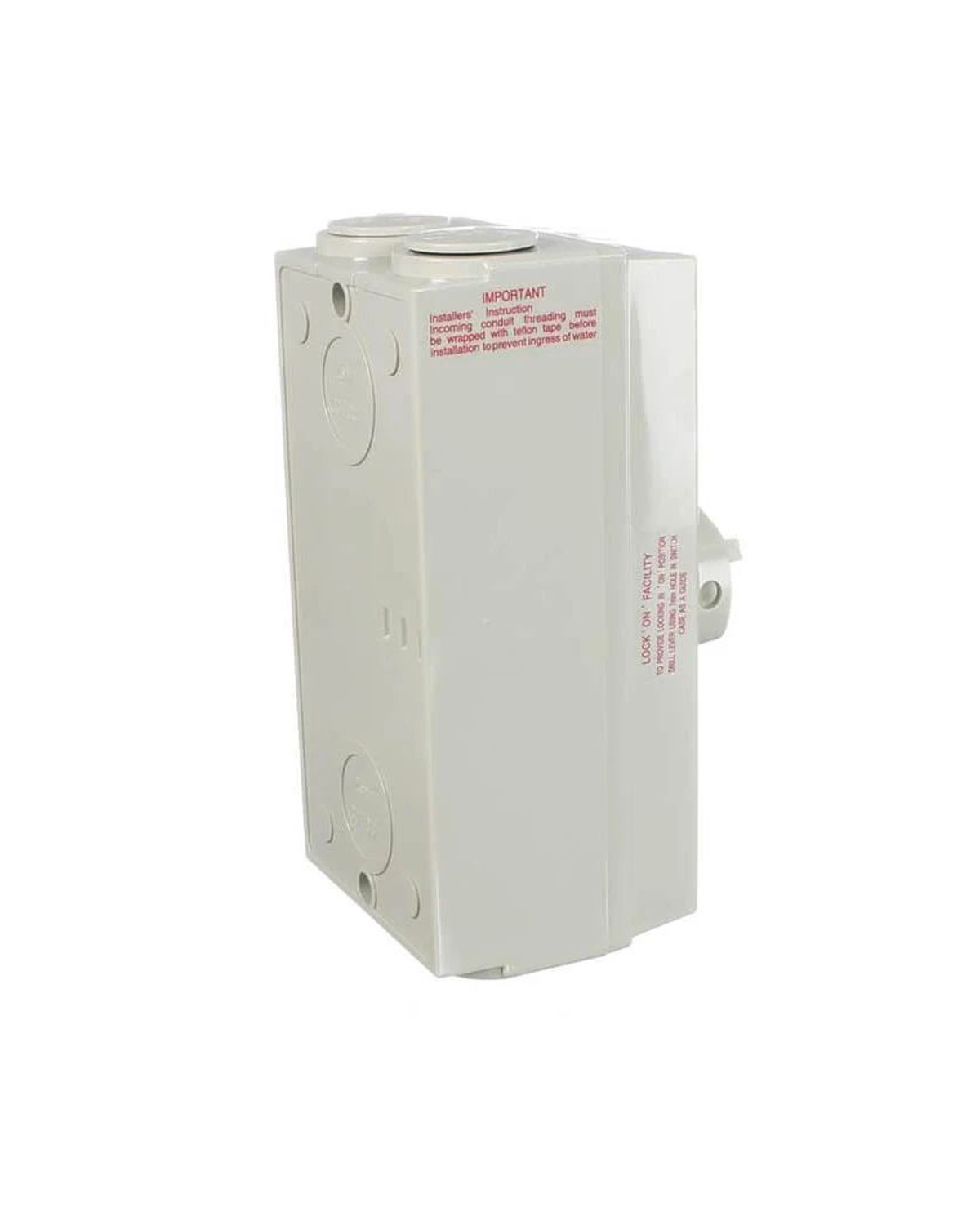 Three Pole 40 Amp Isolating Switch | IP66 Weather Protected