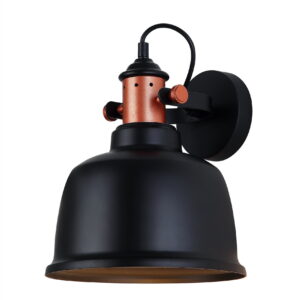 CLA ALTA: Interior Adjustable Bell With Copper Highlight Wall Lights