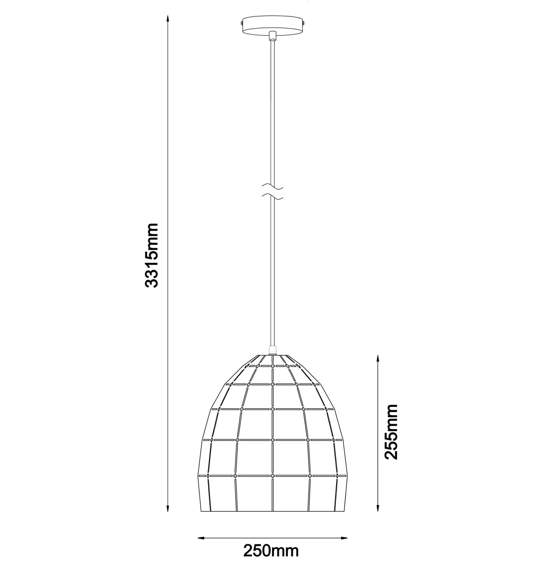 CLA ARMIS: Retro Tiled Ellipse Shape Pendant Lights