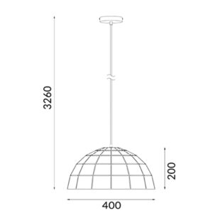 CLA ARMIS: Retro Tiled Dome Shape Pendant Lights