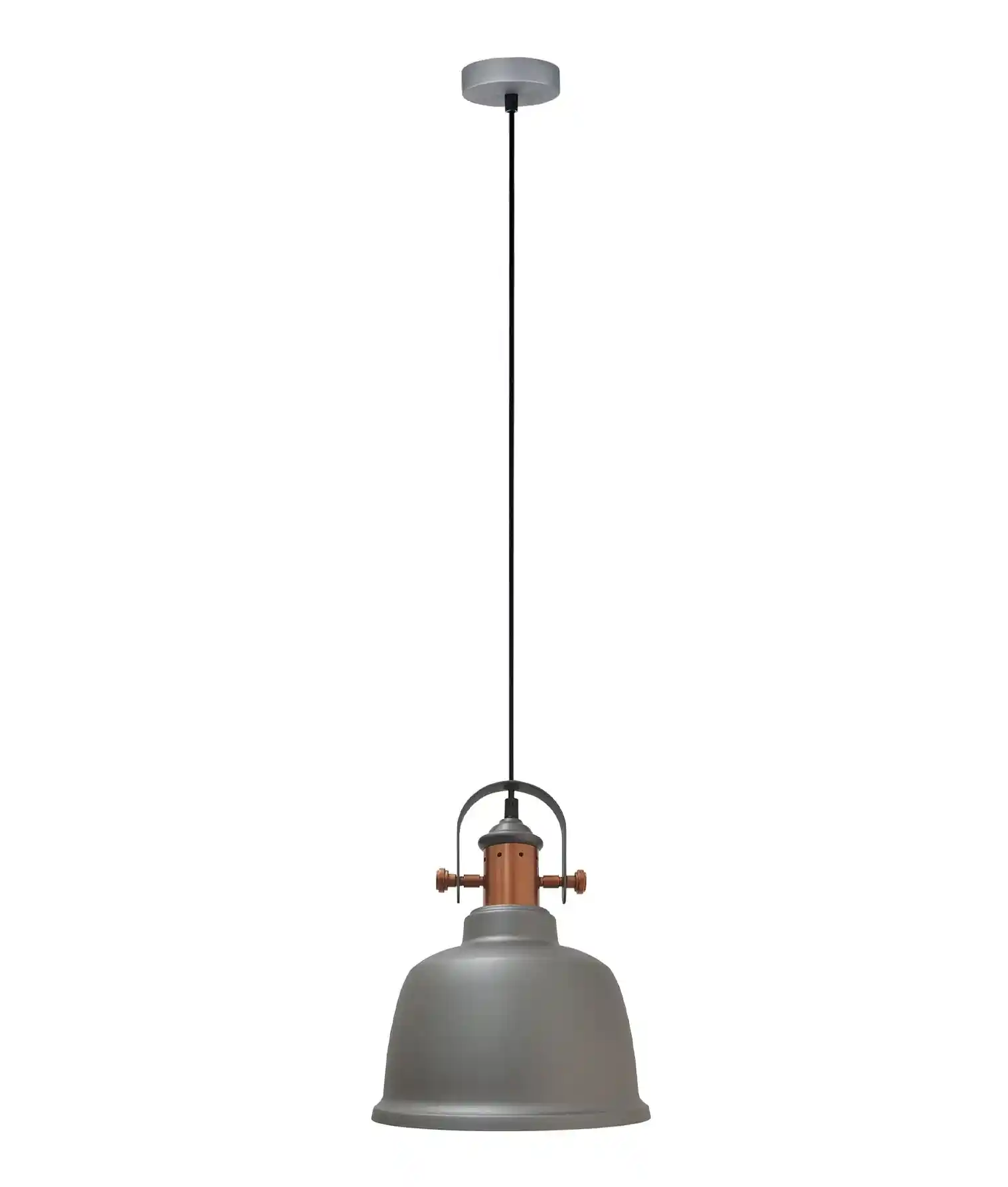 CLA ALTA: Industrial Bell Shape With Copper Highlights Pendant Lights - Image 9