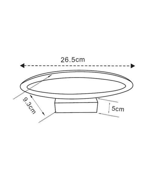 CLA ATHENS: City Series LED Interior Matte White Oval 1 Way Wall Light