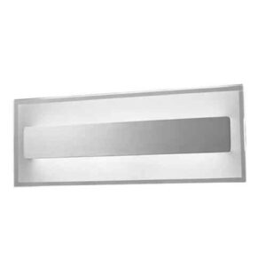 CLA BARCELONA: City Series LED Interior Clear Border Frosted Inner Rectangular Brushed Wall Light