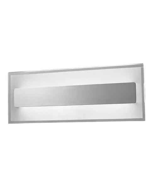 CLA BARCELONA: City Series LED Interior Clear Border Frosted Inner Rectangular Brushed Wall Light