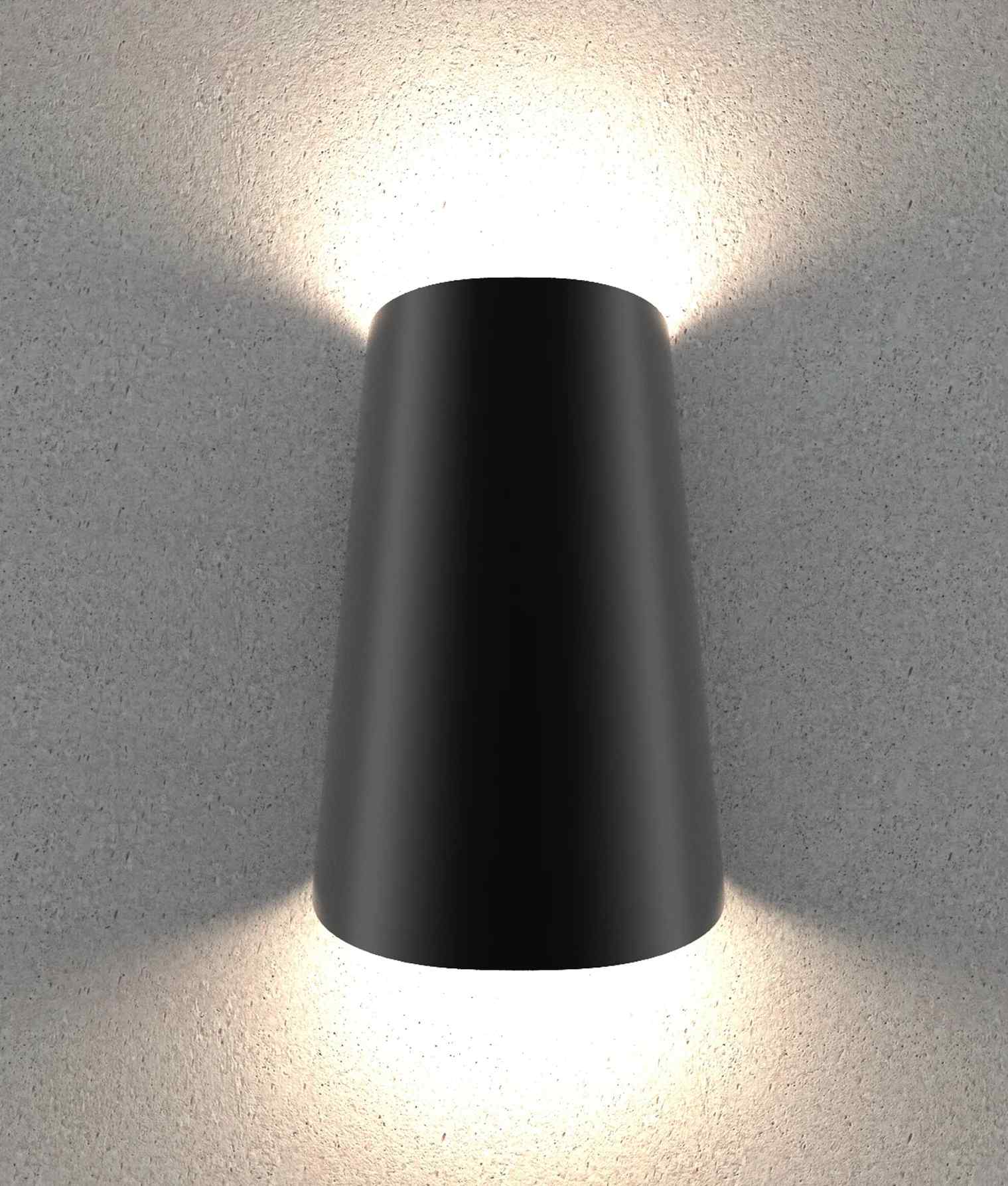 CLA BESTRI: LED Tri-CCT Exterior Surface Mounted Cone Up/Down Wall Light IP65 - Image 5