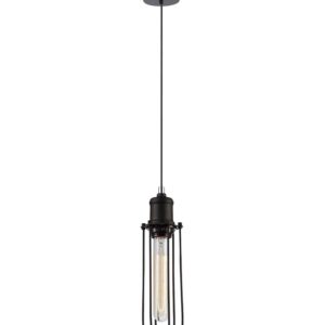 CLA BLACKBAND Industrial Black Tubular Bird Cage Pendant Light