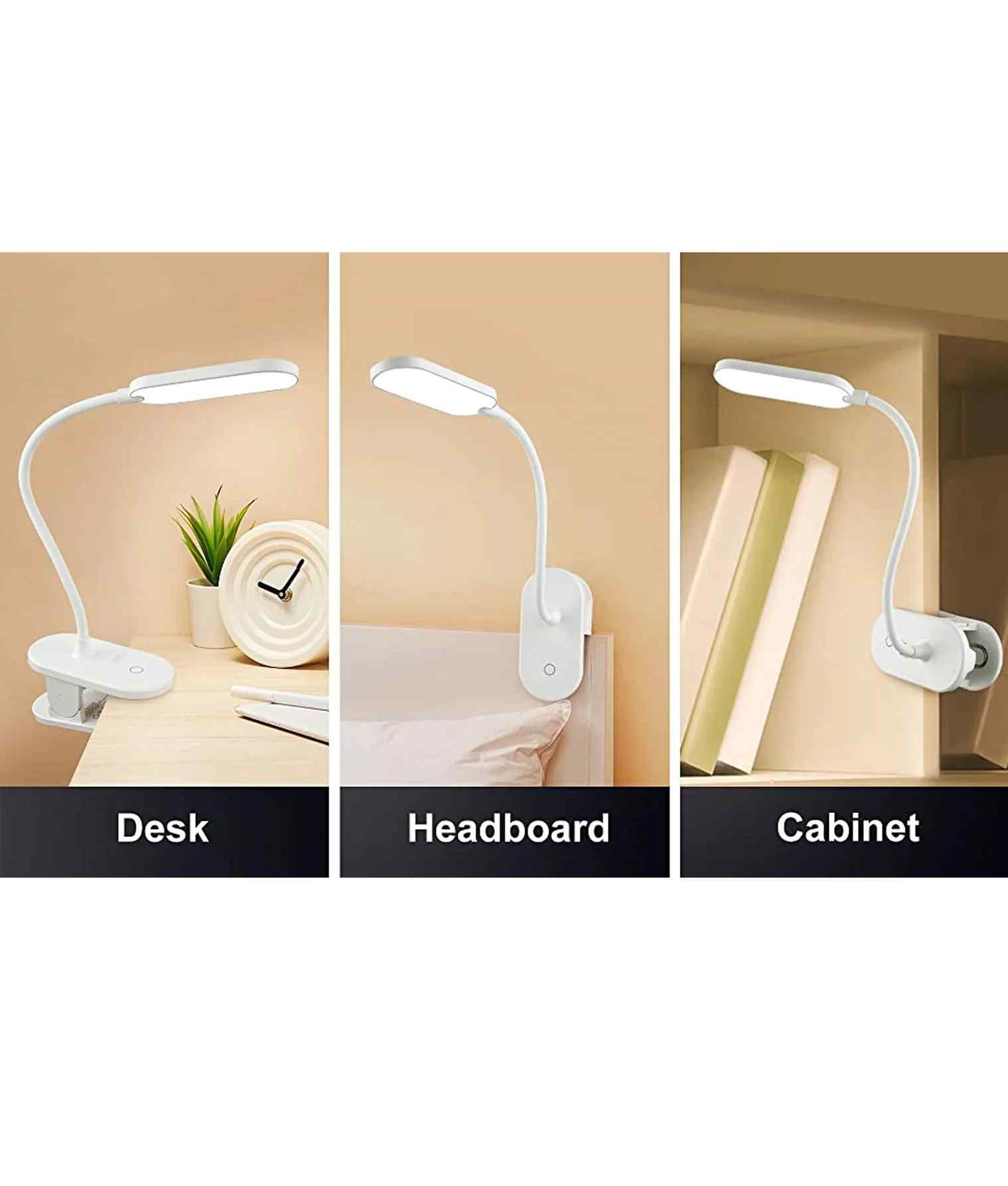 CLA BUDDY: LED Rechargeable Portable Touch Clip Lamp