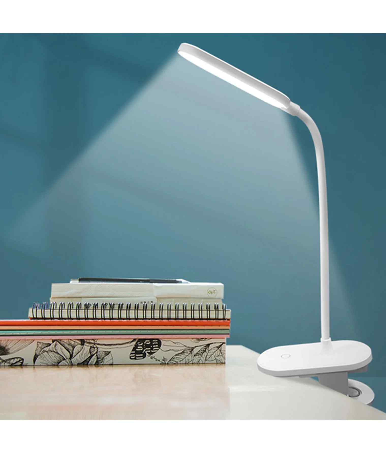 CLA BUDDY: LED Rechargeable Portable Touch Clip Lamp