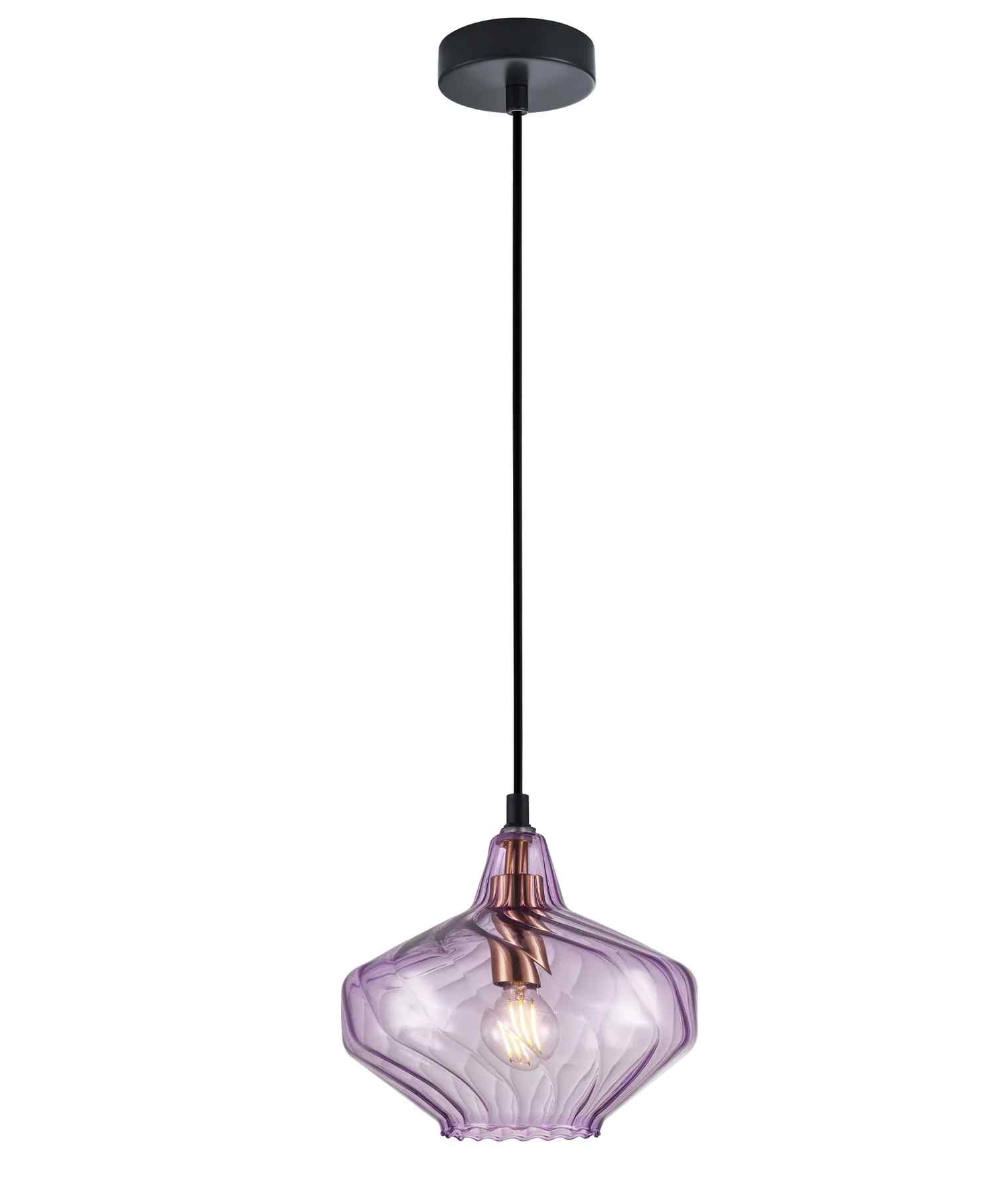 CLA CAMPANA: Interior Wine Glass Shape Ribbed Pendant Lights