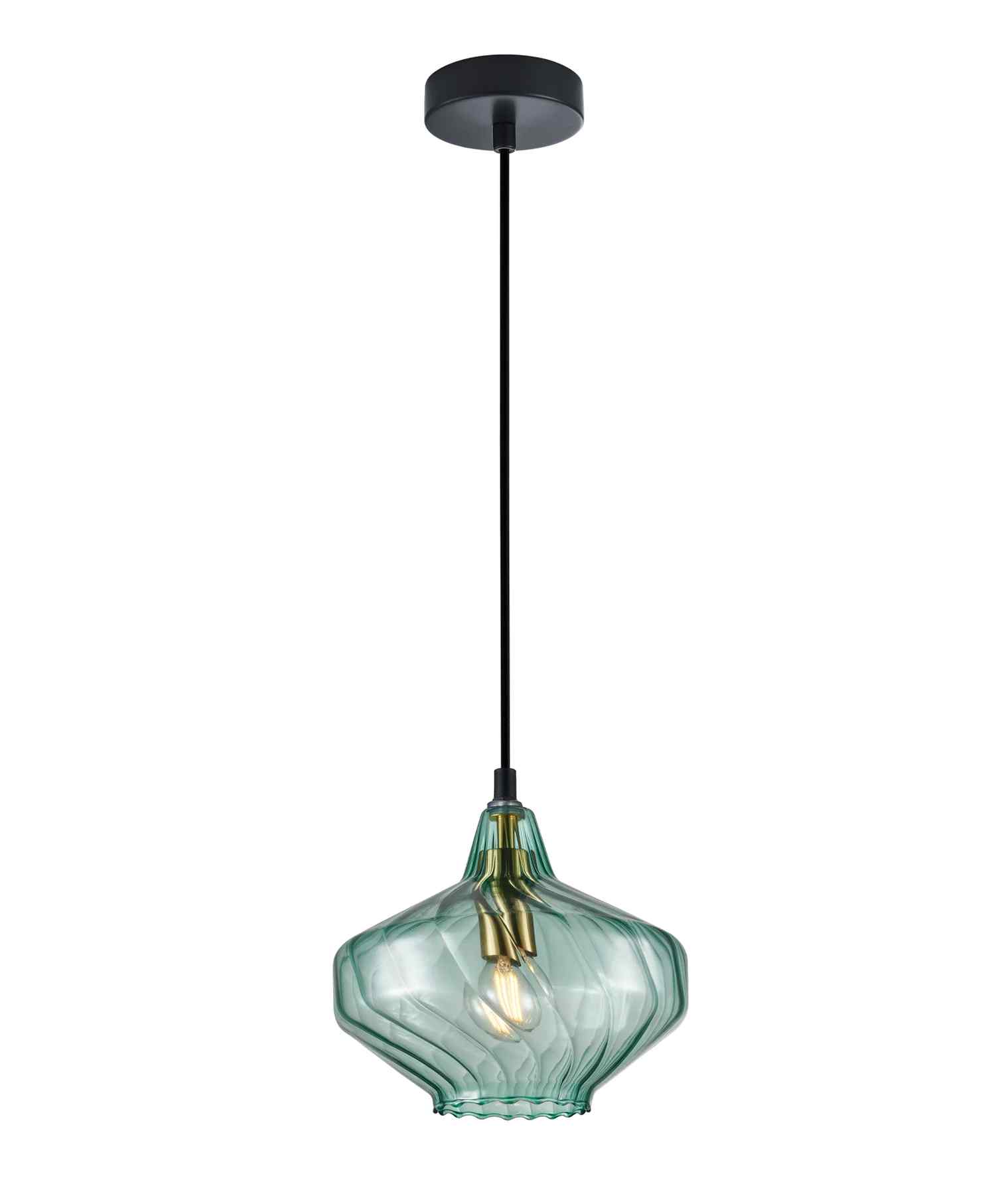 CLA CAMPANA: Interior Wine Glass Shape Ribbed Pendant Lights