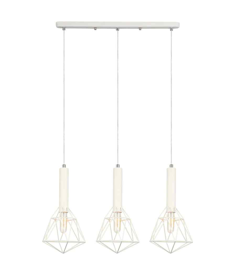CLA BLACKBAND & WHITEBAND Pendant Light 3x Bird Cage With Bar Base - Image 5