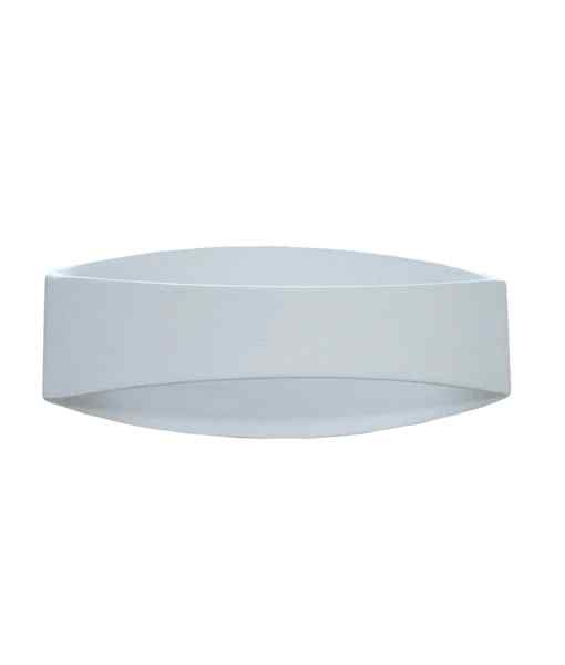 CLA CANNES: City Series LED Interior Matte White Curved Up/Down Wall Light