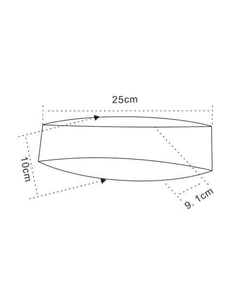 CLA CANNES: City Series LED Interior Matte White Curved Up/Down Wall Light